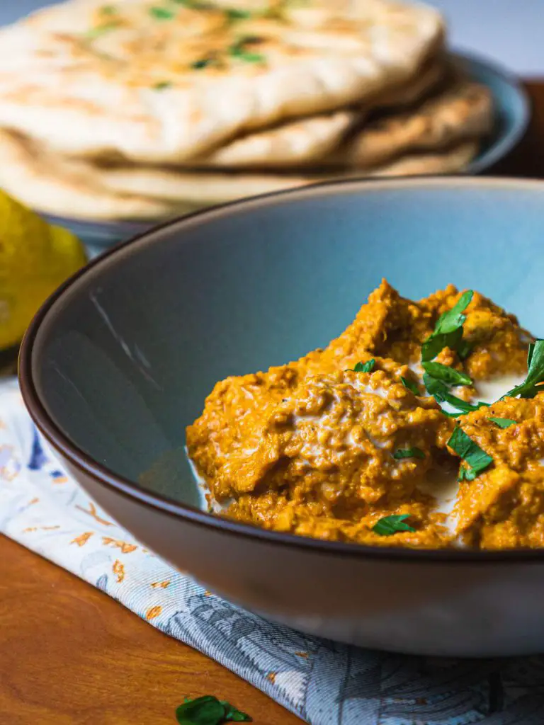 Chicken butter massala avec pain naan