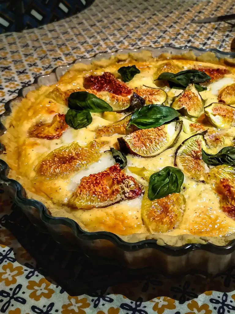 Recette Tarte aux figues et au fromage de chevre