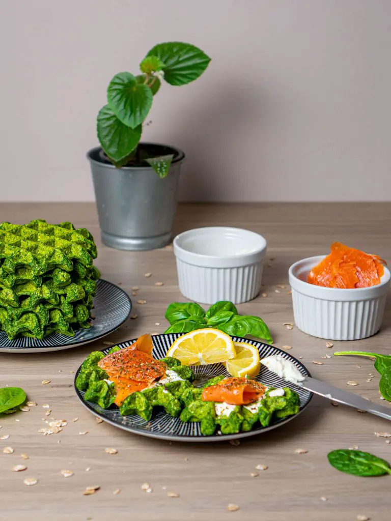 Gaufres aux épinards