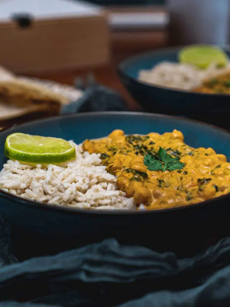 curry pois chiche épinards
