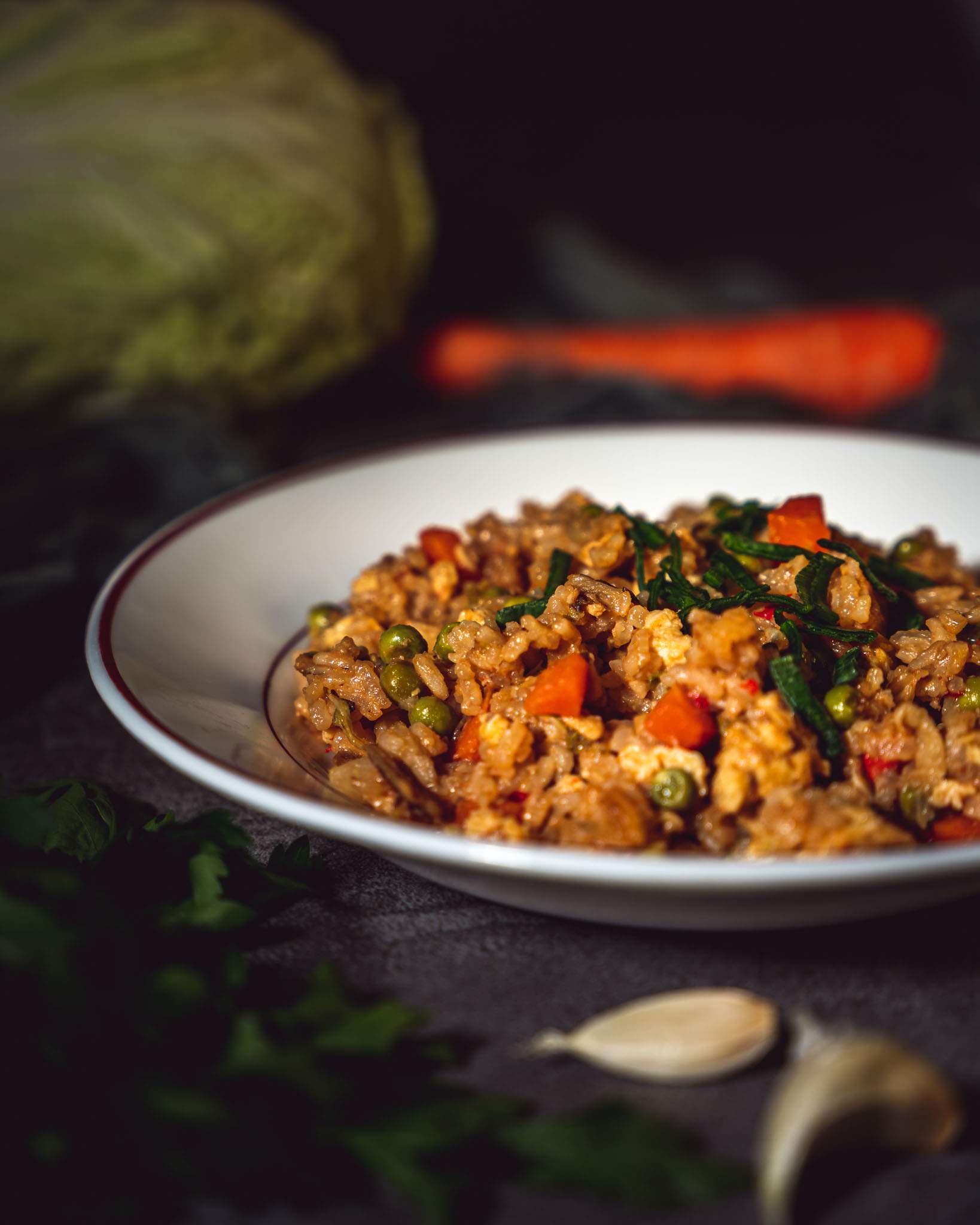 Fried rice riz cantonais aux légumes