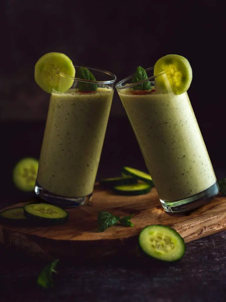 soupe froide concombre menthe et yaourt grec façon gaspacho vert