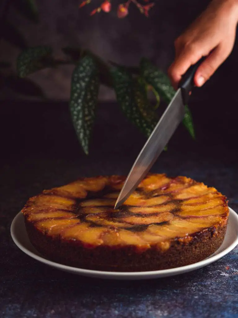 gâteau renversé nectarine et yaourt grec