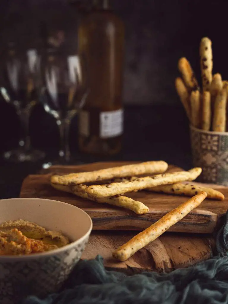 gressin maison aux graines de cumin, gruyère et parmesan